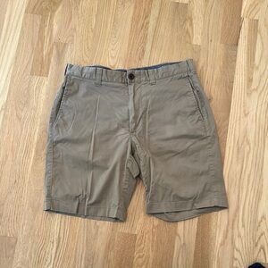 J. Crew Tan Flat Front Shorts